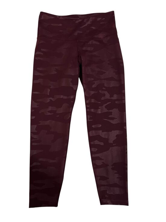 Old Navy Pants - Old Navy, elevate leggings, dark maroon cameo 7/8 size medium petite